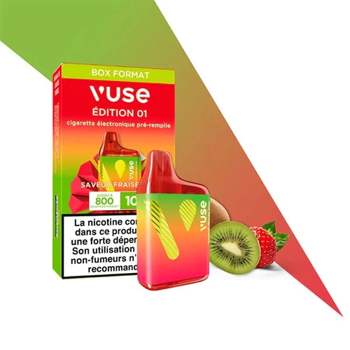 VUSE Puff Box 800 Fraise Kiwi