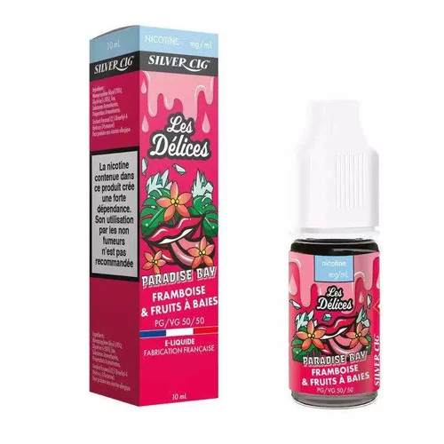 e-Liquide Silver Cig Paradise Bay (Framboise & Fruits à Baies)