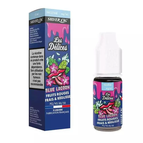 e-Liquide Silver Cig Blue Lagoon (Fruits Rouges Frais & Réglisse)